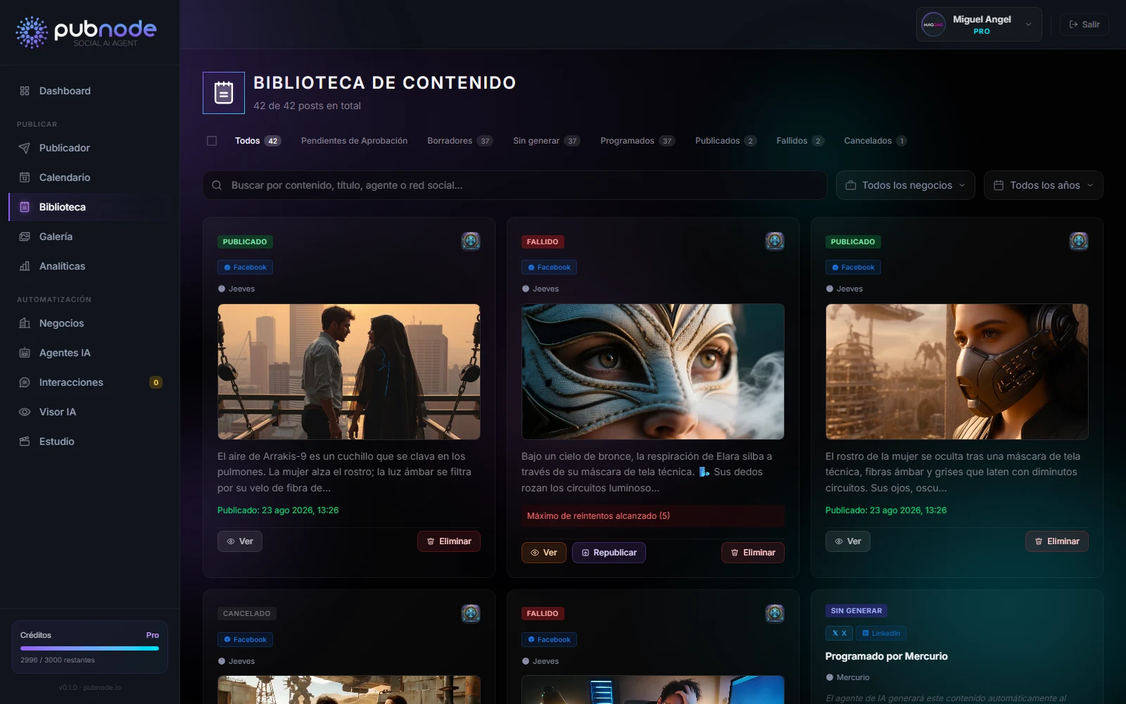Biblioteca de contenido y publicaciones