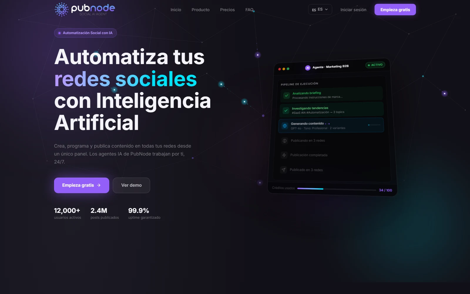 Portada de PubNode.io